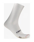 CASTELLI Klassische Fahrradsocken - ESPRESSO 2 - Weiß