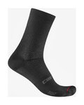CASTELLI Klassische Fahrradsocken - ESPRESSO 2 - Schwarz