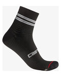 CASTELLI Knöchelhohe Fahrradsocken - ANIMA 7 - Schwarz