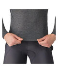 CASTELLI Langarm Fahrrad-Shirt - MEDIO BASE LAYER - Grau