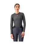 CASTELLI Langarm Fahrrad-Shirt - MEDIO BASE LAYER W - Grau