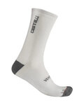 CASTELLI Klassische Fahrradsocken - VENTI SOFT MERINO - Weiß