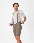 CASTELLI Kurze Fahrradhose mit Trägern - COMPETIZIONE 2 KIT - Braun