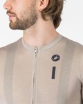 CASTELLI Kurzarm Fahrradtrikot - DRITTONE LOGO - Beige