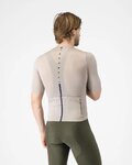 CASTELLI Kurzarm Fahrradtrikot - DRITTONE LOGO - Beige