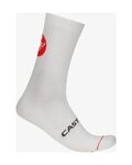 CASTELLI Klassische Fahrradsocken - ENTRATA 18 - Weiß