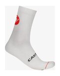 CASTELLI Klassische Fahrradsocken - ENTRATA 12 - Weiß