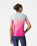 CASTELLI Kurzarm Fahrradtrikot - UPF W - Hellblau/Rosa