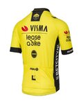AGU Kurzarm Fahrradtrikot - REPLICA VISMA | LEASE A BIKE 2024 - Gelb/Schwarz