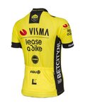 AGU Kurzarm Fahrradtrikot - REPLICA VISMA | LEASE A BIKE W 2024 - Gelb/Schwarz