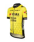 AGU Kurzarm Fahrradtrikot - REPLICA VISMA | LEASE A BIKE K 2024 - Gelb/Schwarz
