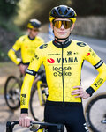 RAPIDGEAR Langarm Fahrradtrikot für den Sommer - REPLICA VISMA 2025 - Gelb