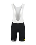 RAPIDGEAR Kurze Fahrradhose mit Trägern - VISMA TDF25 REPLICA BIBSHORT - Schwarz
