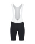 RAPIDGEAR Kurze Fahrradhose mit Trägern - REPLICA VISMA 2026 - Schwarz/Weiß