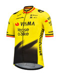 RAPIDGEAR Kurzarm Fahrradtrikot - REPLICA VISMA 2026 FORMER BELGIAN CHAMPION - Gelb/Schwarz