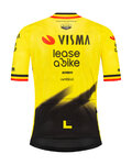 RAPIDGEAR Kurzarm Fahrradtrikot - REPLICA VISMA 2026 FORMER BELGIAN CHAMPION - Gelb/Schwarz