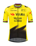 RAPIDGEAR Kurzarm Fahrradtrikot - REPLICA VISMA 2026 FORMER WORLD CHAMPION - Gelb/Schwarz