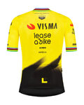 RAPIDGEAR Kurzarm Fahrradtrikot - REPLICA VISMA 2026 FORMER WORLD CHAMPION - Gelb/Schwarz