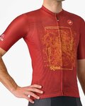 CASTELLI Kurzarm Fahrradtrikot - #GIRO107 ROMA - Rot