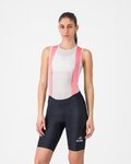 CASTELLI Kurze Fahrradhose mit Trägern - GIRO PRIMA 2 DT W - Schwarz