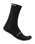 CASTELLI Klassische Fahrradsocken - GIRO LOGO 18 - Schwarz
