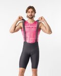 CASTELLI Kurze Fahrradhose mit Trägern - GIRO TROFEO 2 - Grau