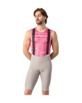 CASTELLI Kurze Fahrradhose mit Trägern - GIRO TROFEO 2 - Beige