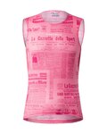 CASTELLI Ärmelloses Fahrrad-Shirt - GAZZETTA DELLO SPORT - Rosa