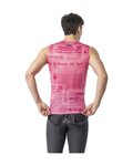 CASTELLI Ärmelloses Fahrrad-Shirt - GAZZETTA DELLO SPORT - Rosa