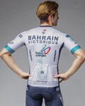 ALÉ Kurzarm Fahrradtrikot - BAHRAIN VICTORIOUS 2025 - Weiß/Blau