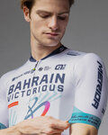 ALÉ Kurzarm Fahrradtrikot - BAHRAIN VICTORIOUS 2025 - Weiß/Blau