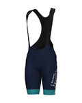 ALÉ Kurze Fahrradhose mit Trägern - BAHRAIN VICTORIOUS 2025 - Blau