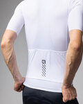 ALÉ Kurzarm Fahrradtrikot - COLOR BLOCK PRAGMA - Weiß