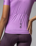 ALÉ Kurzarm Fahrradtrikot - COLOR BLOCK PRAGMA - Lila