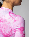 ALÉ Kurzarm Fahrradtrikot - MARBLE PR-E - Weiß/Rosa