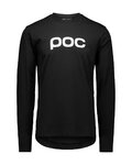 POC Langarm Fahrrad-Shirt - TEE LS - Schwarz