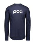 POC Langarm Fahrrad-Shirt - TEE LS - Blau