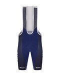 SANTINI Kurze Fahrradhose mit Trägern - TREK FACTORY RACING 2025 - Blau