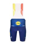SANTINI Kurze Fahrradhose mit Trägern - LIDL TREK 2026 FAN LINE