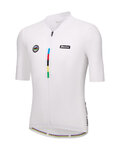 SANTINI Kurzarm Fahrradtrikot - UCI WORLD CHAMPION - Weiß