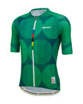 SANTINI Kurzarm Fahrradtrikot - UCI COLORADO 1986 - Grün