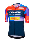 SANTINI Kurzarm Fahrradtrikot - TREK FACTORY RACING 2025 - mehrfarbig