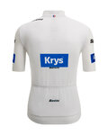 SANTINI Kurzarm Fahrradtrikot - TOUR DE FRANCE - WHITE JERSEY - Weiß