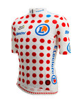SANTINI Kurzarm Fahrradtrikot - TOUR DE FRANCE - POLKA DOT JERSEY - mehrfarbig