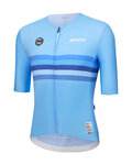 SANTINI Kurzarm Fahrradtrikot - UCI WORLD CHAMPION BELGIUM - Blau