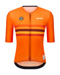 SANTINI Kurzarm Fahrradtrikot - UCI WORLD CHAMPION NETHERLANDS - Orange