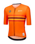 SANTINI Kurzarm Fahrradtrikot - UCI WORLD CHAMPION NETHERLANDS - Orange