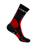 COMPRESSPORT Klassische Fahrradsocken - HIKING - Rot/Schwarz