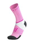 COMPRESSPORT Klassische Fahrradsocken - ULTRA TRAIL SOCKS V2.0 - Rosa