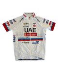 PISSEI Kurzarm Fahrradtrikot - UAE TEAM EMIRATES 2024 CHAMPION SLOVENIA REPLICA JR - Weiß